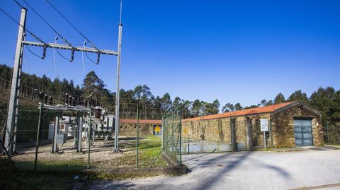 Subestacin elctrica del parque elico de Monte Redondo, en Vimianzo