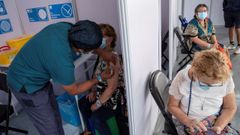 Vacunaci�n contra el covid en Santiago de Chile