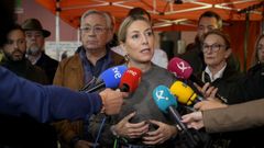 La candidata del PP a la Junta de Extremadura, Mara Guardiola, en Peraleda del Zaucejo (Badajoz).