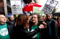 Una de las últimas manifestaciones de la plataforma en defensa de una desahuciada.