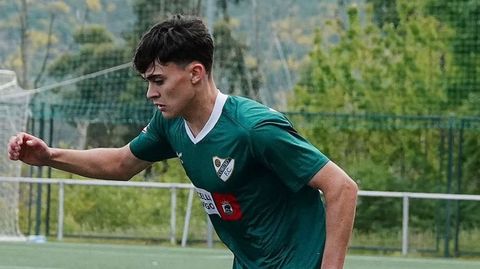 Diego Garc�a, en su etapa en el Coruxo juvenil