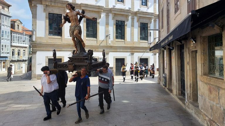Procesi�n do Corpus polas r�as de Pontevedra no 2023