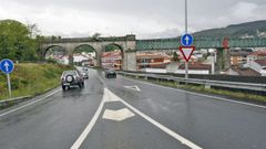 N-550 a su paso por Redondela