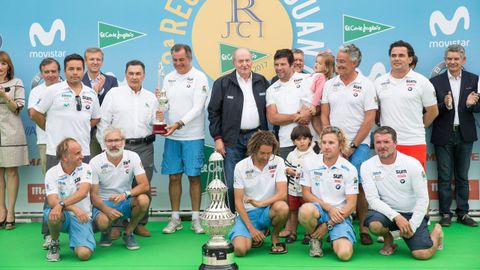 El rey em�rito en el regata Juan Carlos I-El Corte Ingl�s, en Sanxenxo