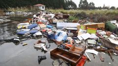 Vertedero ilegal de grandes dimensiones localizado en Narn.