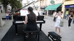 Actuacin de alumnos del conservatorio en la calle, en una imagen de archivo