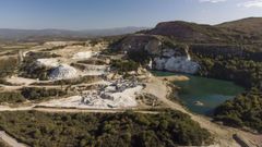 Imagen de la mina de Penouta, sin actividad en Viana do Bolo