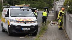 El tr�gico accidente se produjo en Vivente, en la parroquia carballesa de Arda�a.