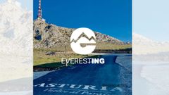 Cartel Everesting Spain en Pola de Lena