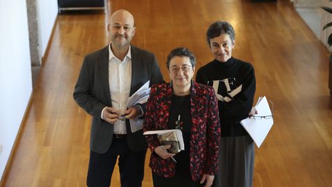 Hakan Casares, Rosario lvarez e Dolores Vilavedra presentaron este mrcores o foro e novos datos sobre o galego no Consello da Cultura