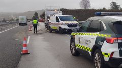 El conductor de un cami�n-gr�a arroll� a cuatro operarios de Conservaci�n de Carreteras, dejando dos fallecidos y un herido grave