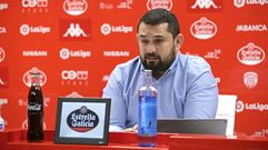 Jorger de C�zar en su primera comparecencia como m�ximo responsable del �rea deportiva del club lucense