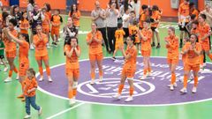 Las jugadoras del equipo mariano se mostraron muy emocionadas tras la tanda de penatis contra el Futsi este sbado.