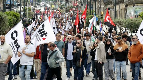Manifestaciones del 1 de mayo en Galicia