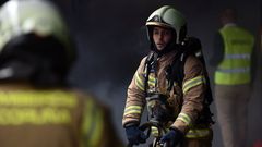 Imagen de archivo de un simulacro de los bomberos en la Casa del Agua