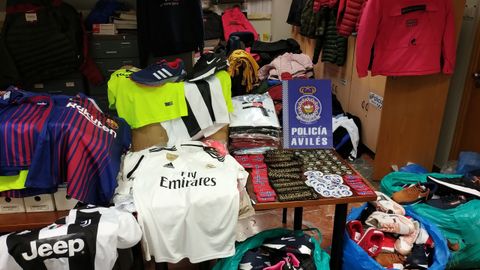 Material incautado en Avil�s