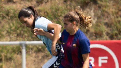 As Celtas alcanzaron los cuartos del Torneo Juvenil de la RFEF en Sanxenxo, pero no tuvieron opci�n ante el Barcelona.