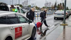 Parada de taxis del aeropuerto de Alvedro.