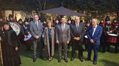 Actuacin de la Real Banda de Gaitas de la Diputacin de Ourense en Bogot