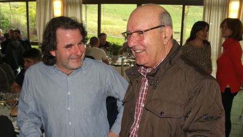 Primitivo Lareu, de la bodega chantadina Sabatelius (izquierda), con Manuel G�mez, de Val de Quiroga