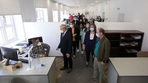 Visita del presidente de la Diputacin de Lugo a la reforma integral del edificio