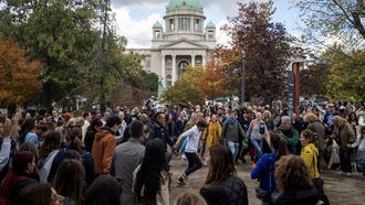 Los seguidores de la Lista Estudiantil acudieron este lunes a desmontar la acampada de protesta que han mantenido los dos �ltimos a�os