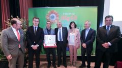 Acto de entrega del a�o pasado, en el que gan� el premio el colectivo Asoporcel