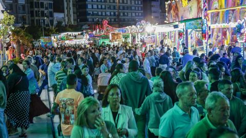 Ambiente en las atracciones en el Malecn