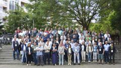 Foto grupal de los asistentes a la 21st EuroBlight Workshop en el campus de Ourense, este martes.<br />�<br />�<br />