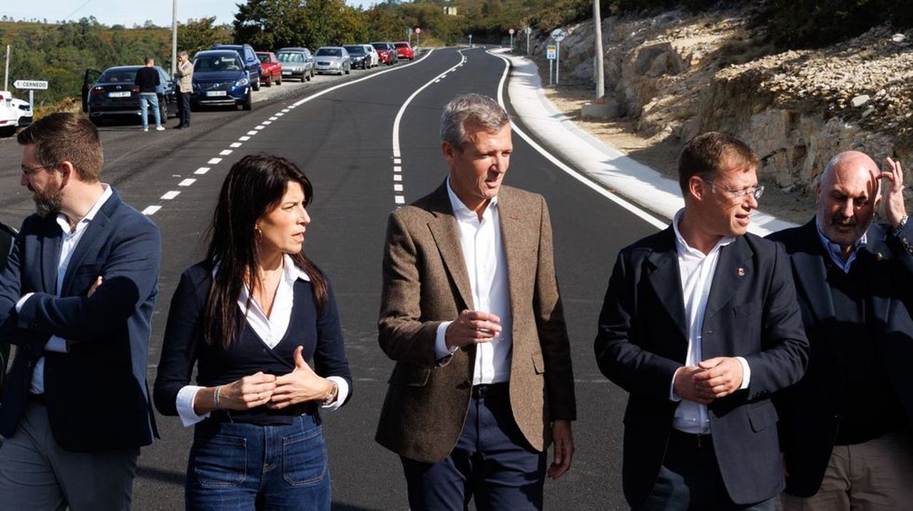La obra de la PO-235 en A Lama mejora la conexión con la provincia de Ourense