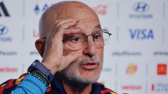 De la Fuente durante una comparecencia de prensa en Atlanta en este Mundial. 