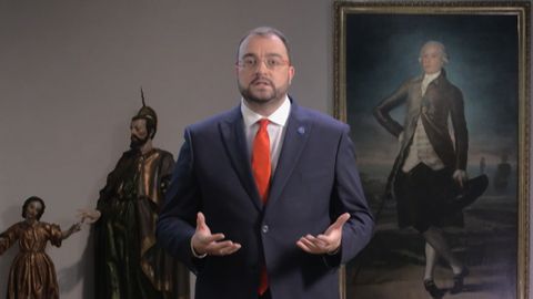 Mensaje institucional del presidente del Principado de Asturias, Adri�n Barb�n, con motivo del D�a de Asturias