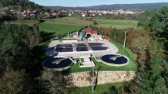 Imagen de la depuradora de aguas residuales de Negreira