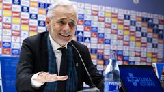 El presidente del Grupo Pachuca y mximo accionista del Real Oviedo, Jess Martnez, da una rueda de prensa para hablar de los asuntos que han marcado las ltimas horas del club azul: el despido de Veljko Paunovic y el regreso de Luis Carrin