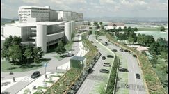 Recreacin del futuro aparcamiento del Hospital Montecelo, en Pontevedra, que se prev que entre en funcionamiento con 892 plazas a finales del 2026, al igual que la cafetera