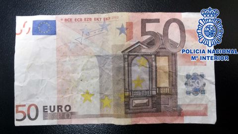 Una de las fotocopias incautadas al falsificador