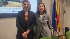 Sandra Sarmento (dcha), vocal del Conselho Diretivo do Instituto da Conserva��o da Natureza, y Marisol D�az, directora xeral de Patrimonio Natural.