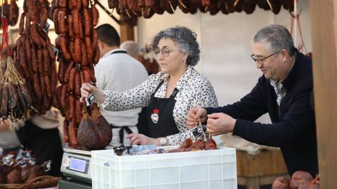 Vendedores del butelo de A Fonsagrada