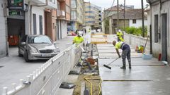 Recta final de los trabajos de humanizacin en la Ra da Santia, en Pontevedra