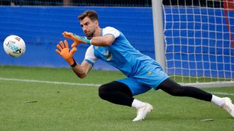 Germ�n Parre�o, en un entrenamiento