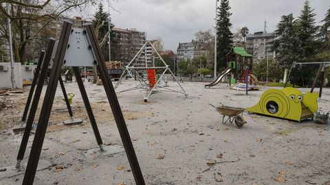 Obras en el Xard�n do Pos�o.