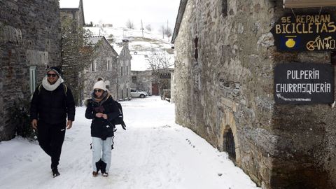 Nieve en O Cebreiro