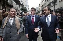 Cu��a y Crespo se dieron una tregua en una Feira do Cocido donde imper� el respeto institucional. 