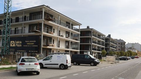 Foto de hace unos meses de una urbanizaci�n de viviendas en construcci�n en Marz�n, municipio de Foz