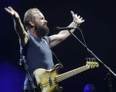 Sting, durante su actuaci�n en el Coliseo coru��s. 