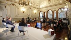 Imagen de la sesi�n de este viernes de la Facultade �gora