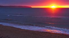 La playa de Vega, en Ribadesella