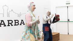 Os Ratos de Lonxedetodo, durante unha intervenci�n en Carballo 