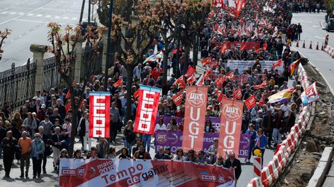 Dia del Trabajo. Manifestacin por el 1 de Mayo en A Corua