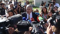 Jos Scrates, a su llegada al tribunal de Lisboa.